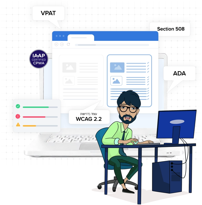      : "VPAT", "IAAP CERTIFIED CPWA", "  WCAG 2.2", "Section 508", "ADA".