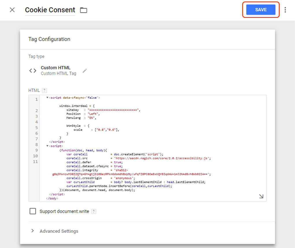      -Google Tag Manager