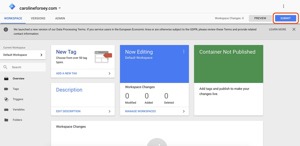      -Google Tag Manager